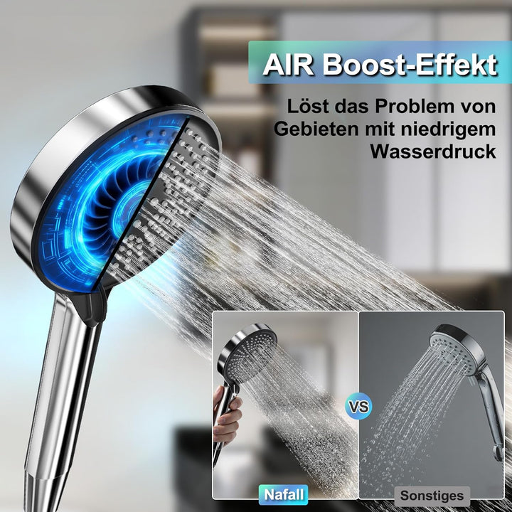 Hochdruck Duschkopf, Grosser Duschkopf mit 3 Modi, Duschbrause (115 Mm) mit Starkem Hochdruck Wasser