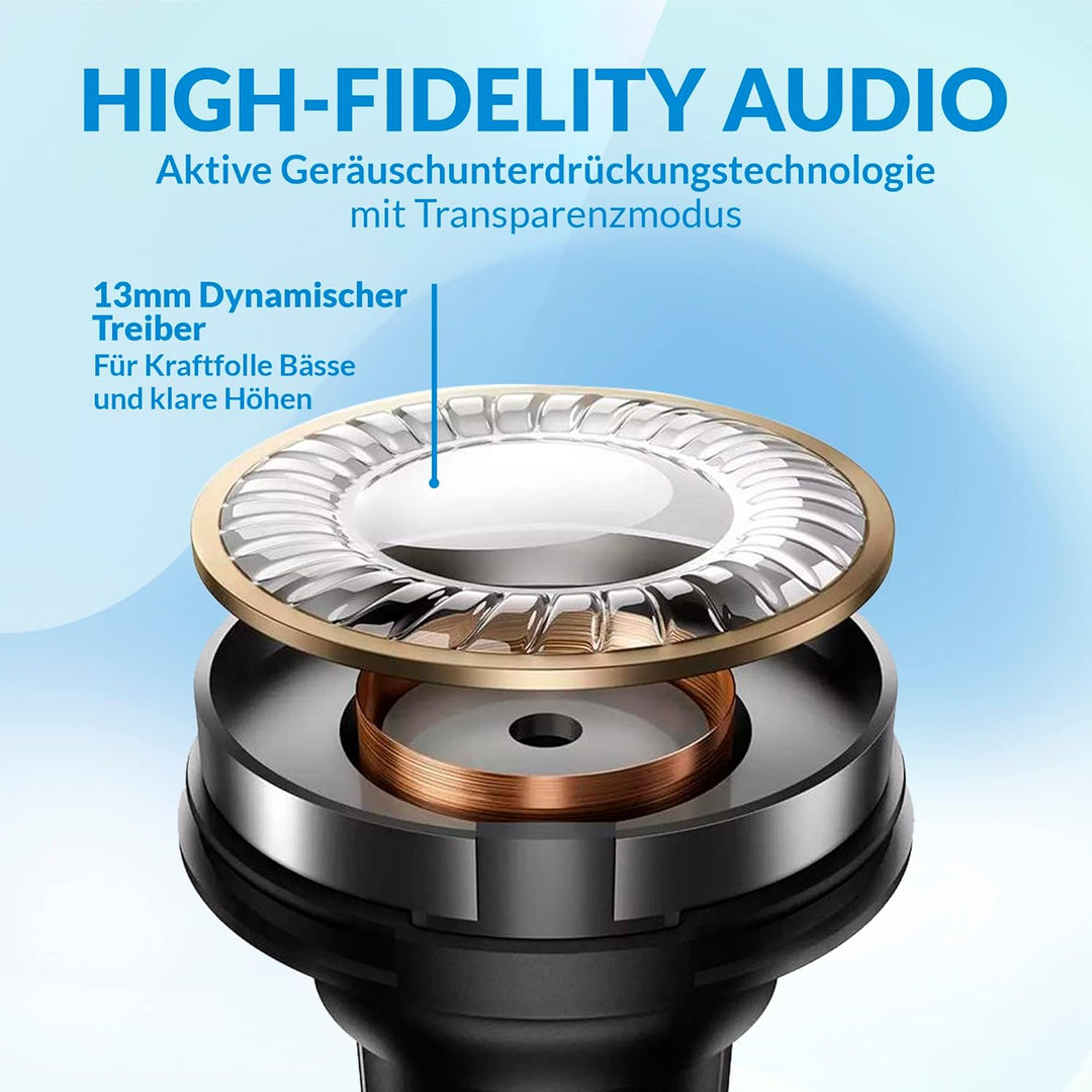 KLIM Pods V2 - NEU 2024 - Bluetooth 5.3 Kopfhörer in Ear - Hohe Klangqualität - ANC - Hervorragende