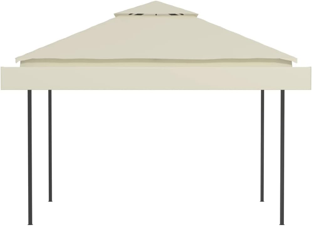 vidaXL Pavillon mit Doppelt Erweiterten Dächern Festzelt Partyzelt Gartenpavillon Gartenzelt Bierzel