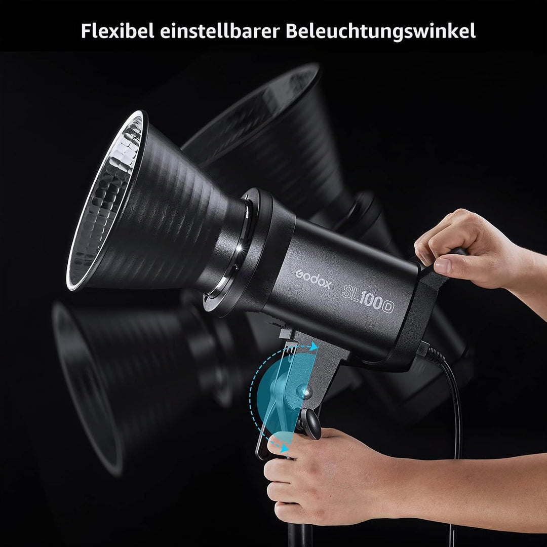 GODOX SL100D Kompakte LED-Videoleuchte Fotografie-Aufhelllicht 100W 5600K 8 Eingebaute FX-Beleuchtun