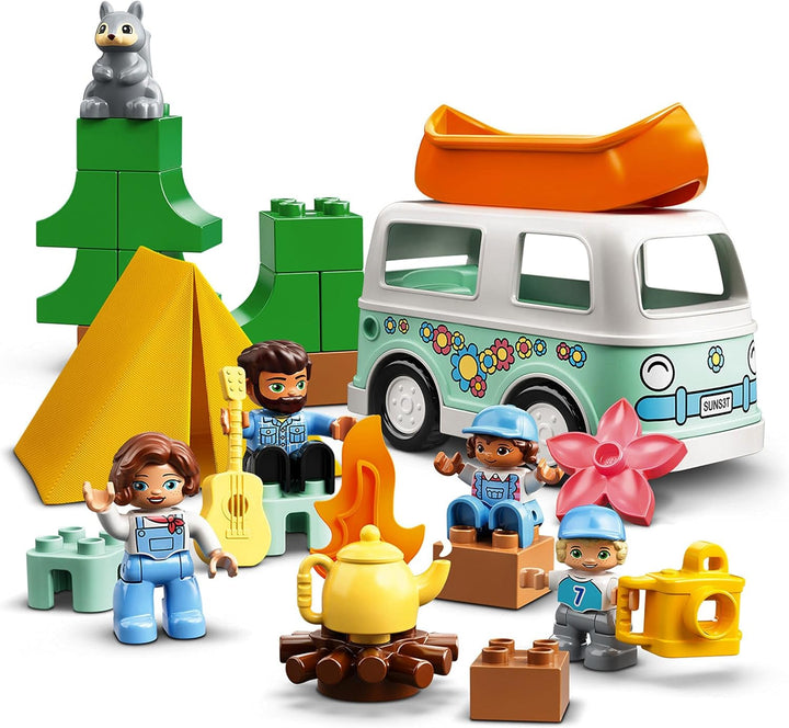 LEGO 10946 DUPLO Town Familienabenteuer mit Campingbus Single, Single