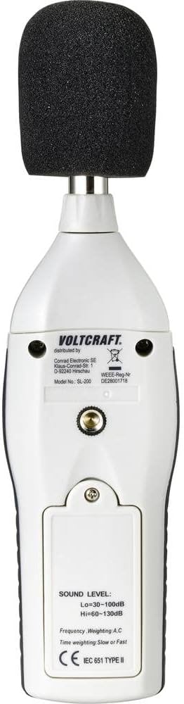 VOLTCRAFT Schallpegel-Messgerät SL-200 30-130 dB 31.5 Hz - 8 kHz