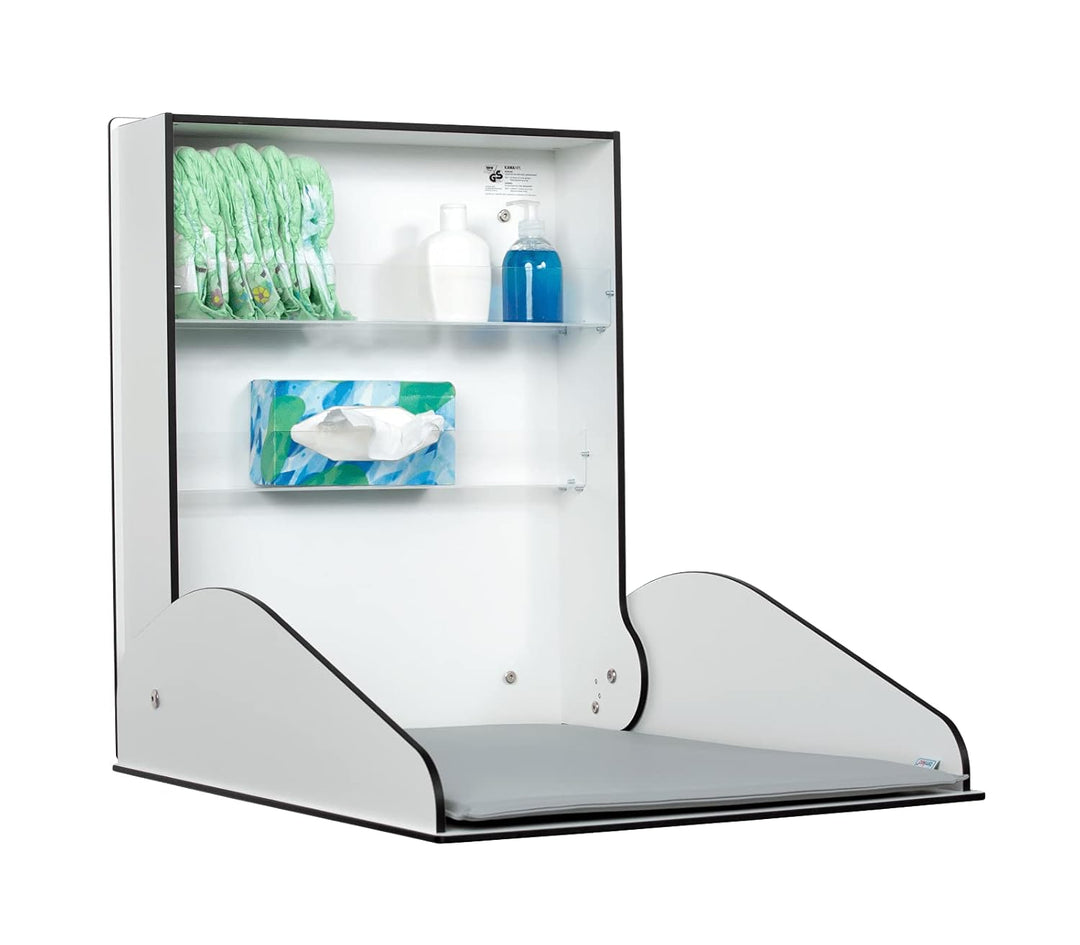 KAWA HPL | Wandwickeltisch von timkid | TÜV-geprüfter und GS-zertifizierter Wickeltisch (weiss), wei