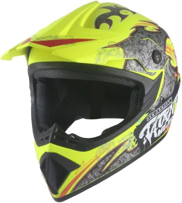 Kinder Crosshelm Mejia – Motorradhelm für Kinder, ABS-Schale, robuster Kinderhelm für Downhill, Quad