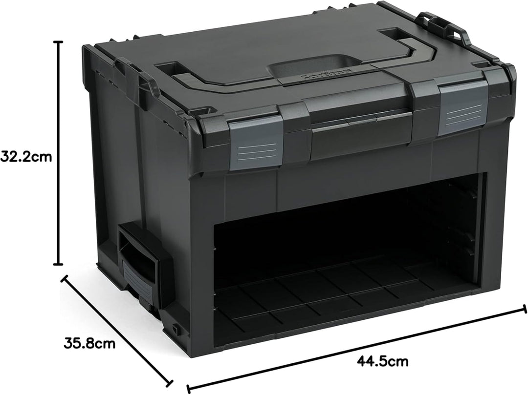 L-BOXX Sortimo Werkzeugkoffer-Set LS-BOXX 306 schwarz mit i-BOXX 72 leer und LS-Schublade 72 leer |