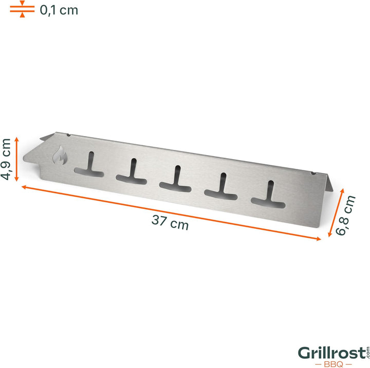 Grillrost.com Das Original Edelstahl Aromaschiene für Enders - Brennerabdeckung mit verbesserter Hit
