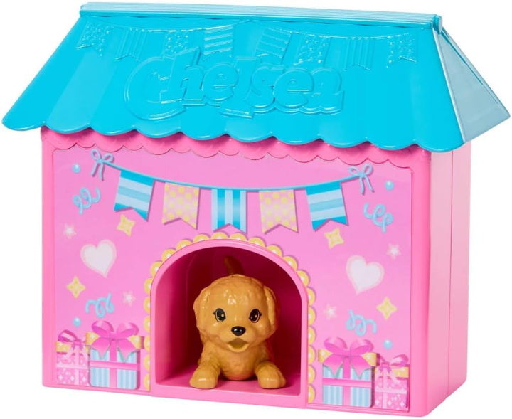 Barbie Familie und Freunde Club Chelsea Überraschungs-Geburtstagsparty Spielset mit Kleiner Chelsea-