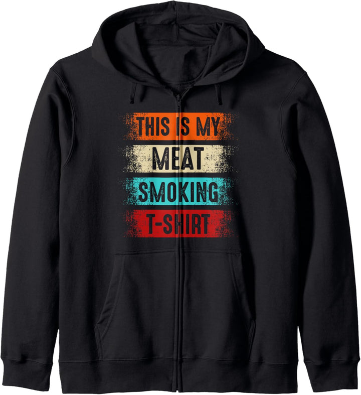 This Is My Meat Smoking Design BBQ Grillen Lustiger Spruch Kapuzenjacke