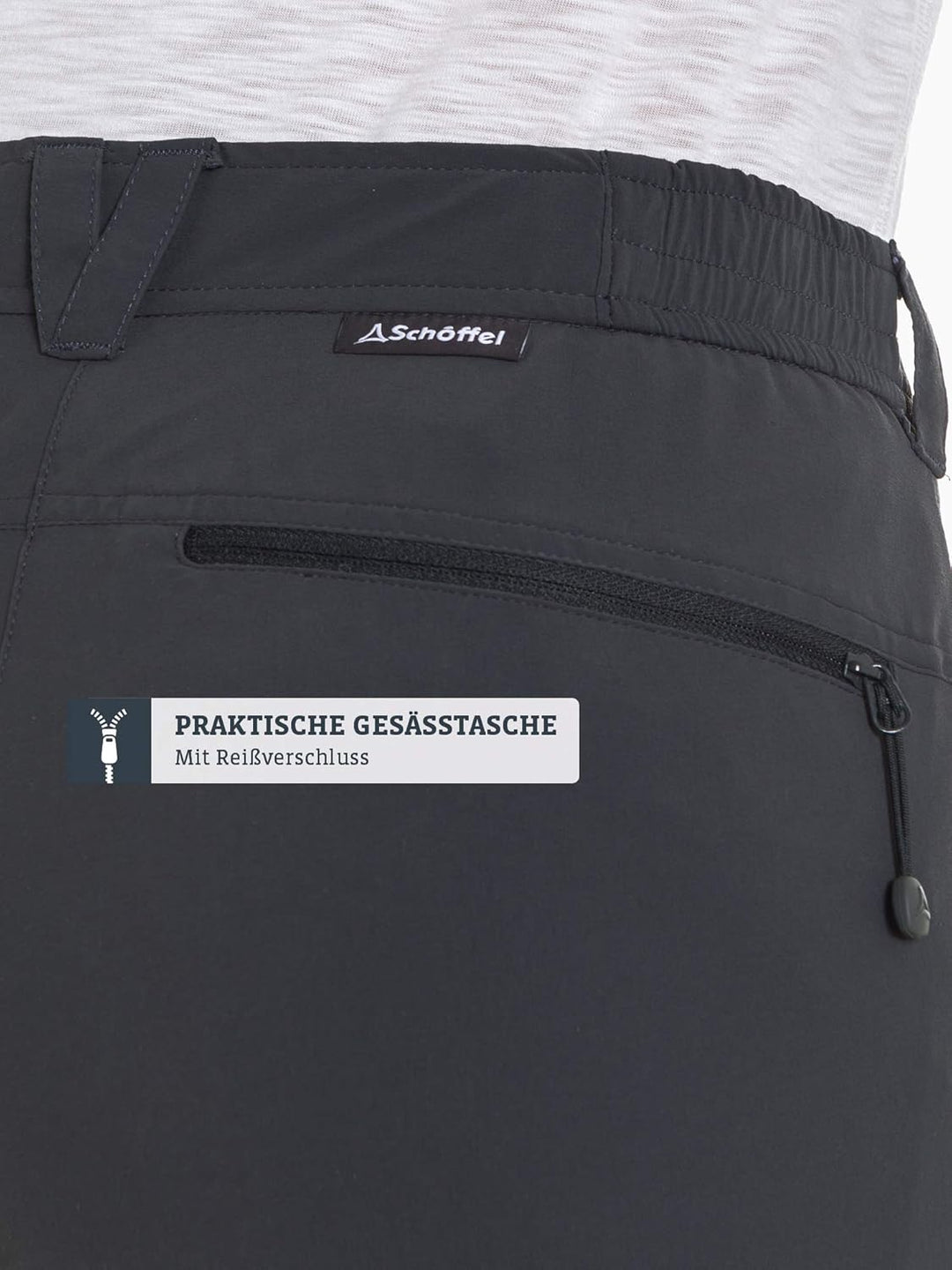 Schöffel Damen Pants Engadin, Outdoor Hose, strapazierfähige Wanderhose für Frauen, wasserabweisende