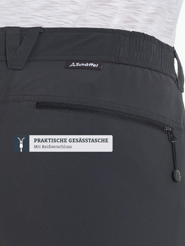 Schöffel Damen Pants Engadin, Outdoor Hose, strapazierfähige Wanderhose für Frauen, wasserabweisende