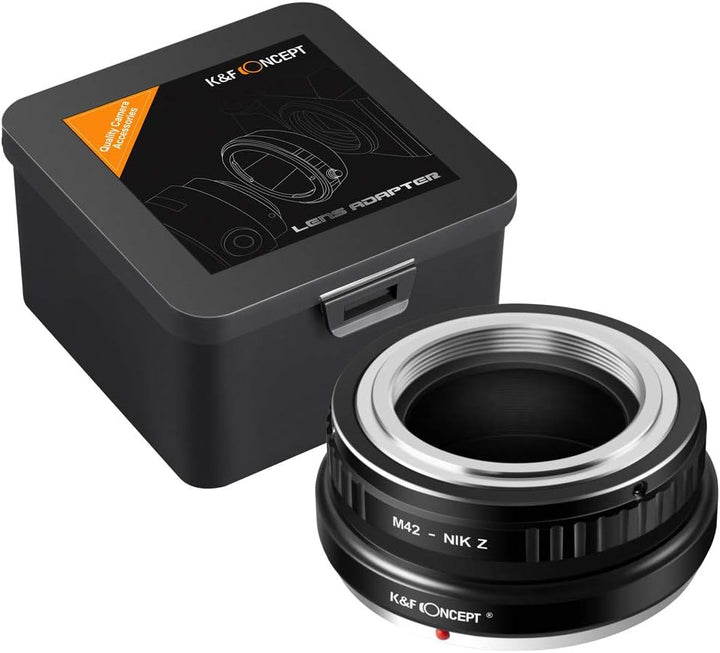 K&F Concept M42-NIK Z Bajonettadapter Objektiv Ring für M42 Objektiv auf Nikon Z 7 und Nikon Z 6 Spi