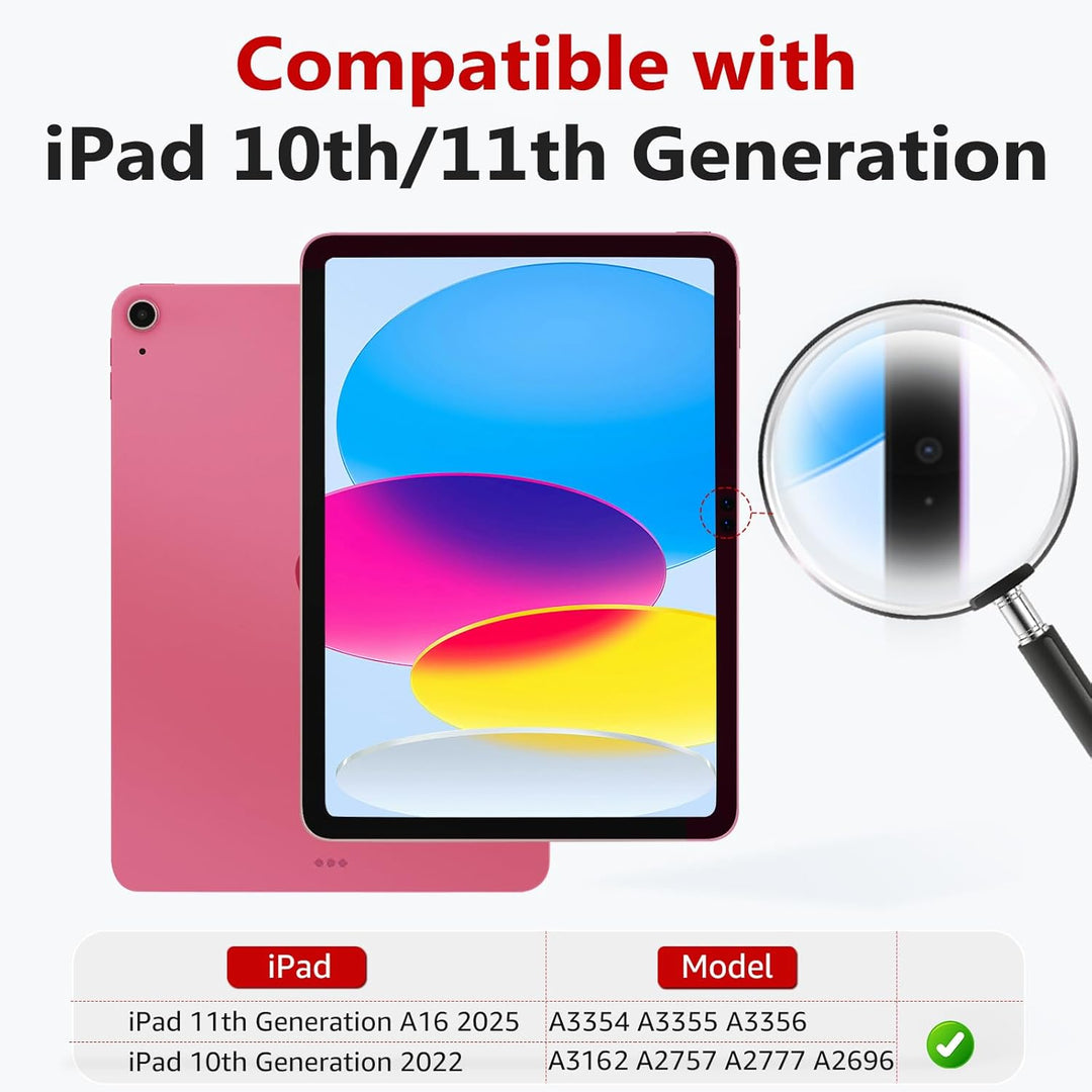 BERSEM Schutzfolie für iPad 10. Generation 10,9 Zoll (2022) 9H Gehärtete Glas Folie, HD-Klarheit, Kr