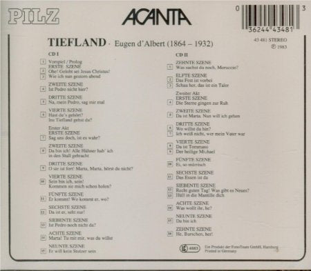 Tiefland, Audio-CD