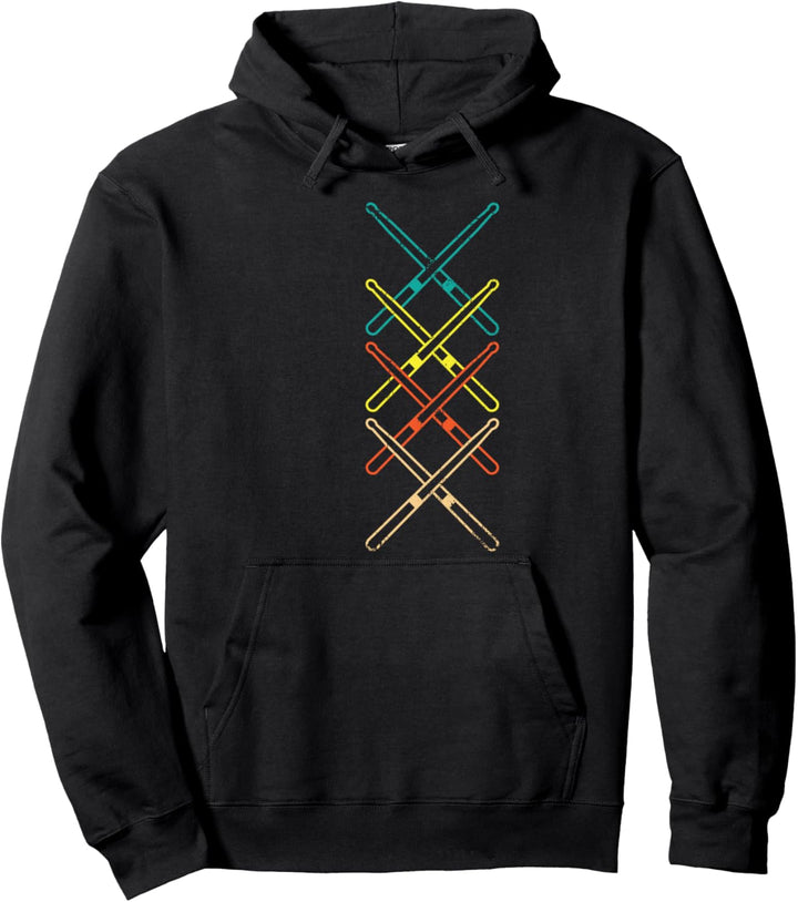 Drumsticks Rock Musik Drummer Geschenk Schlagzeug Pullover Hoodie