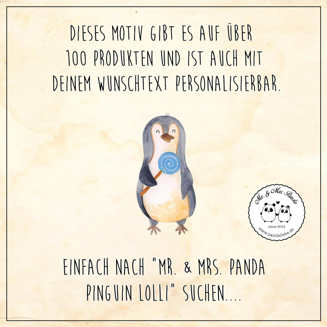 Mr. &amp; Mrs. Panda Motiv WC Sitz Pinguin Lolli - Geschenk, WC-Sitz, Klodeckel, Rebell, Klobrille, süss