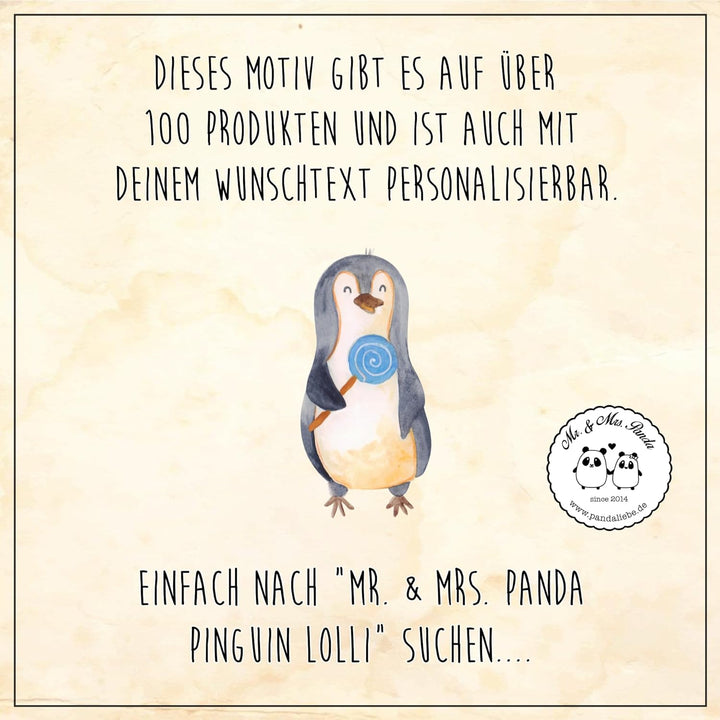 Mr. &amp; Mrs. Panda Motiv WC Sitz Pinguin Lolli - Geschenk, WC-Sitz, Klodeckel, Rebell, Klobrille, süss