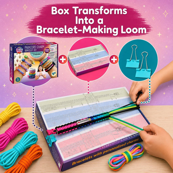 Personalisierte Charm Friendship Bracelet Making Kit: Beste Kinder im Alter von 7-14. Grosse Aktivit