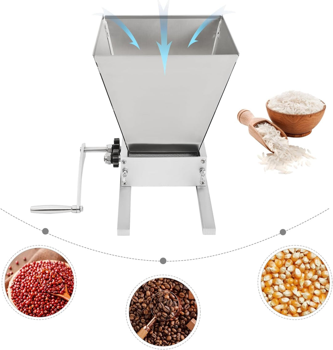 4L Getreidemühle, Malzmühle Futtermühle Maismühle, elektrische Kornpresse für Gerste Weizen Mais, Ha