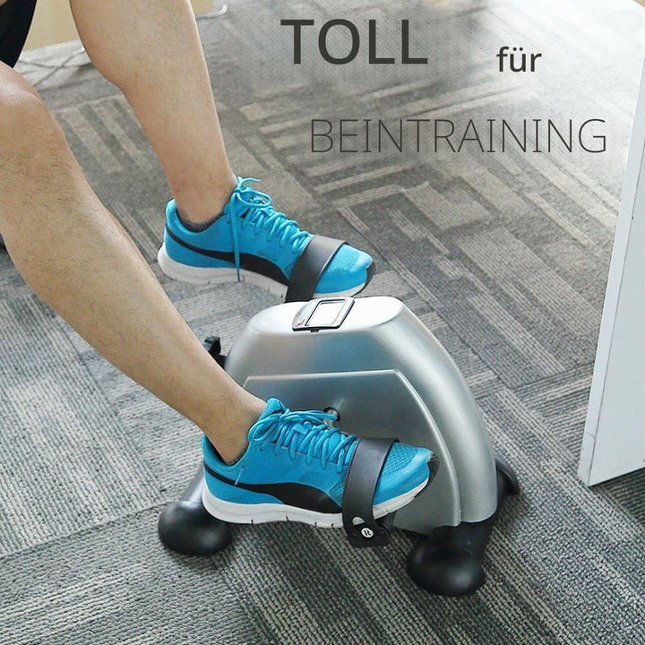 Minibike Heimtrainer Bewegungstrainer Pedaltrainer Trainingsgerät Fitnessgerät mit LCD-Monitor Einst