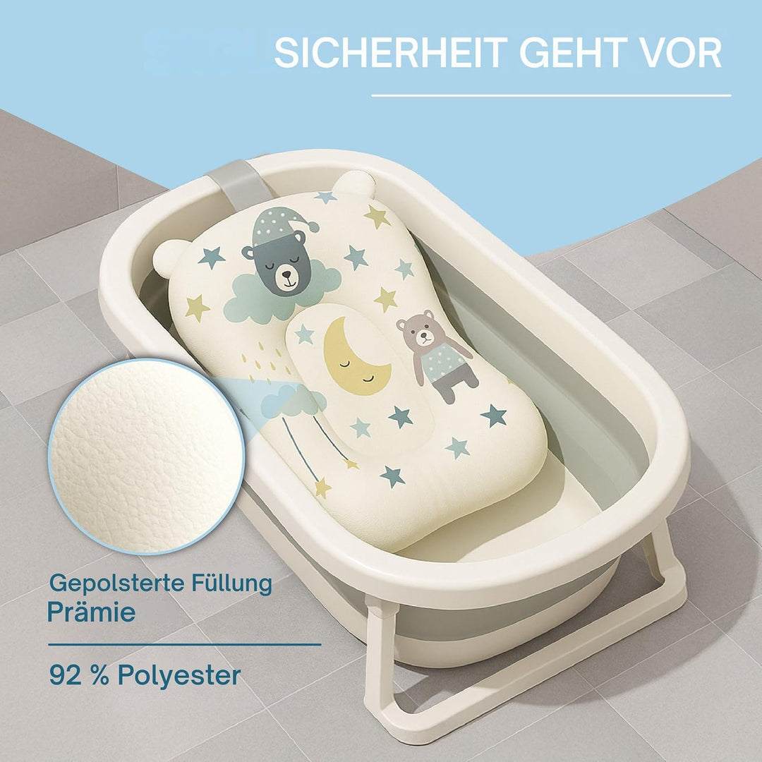 Baby Badewanneneinsatz – Baby Badewannenkissen für Badewanne - Babywanne Einsatz &amp; Badewannensitz ab