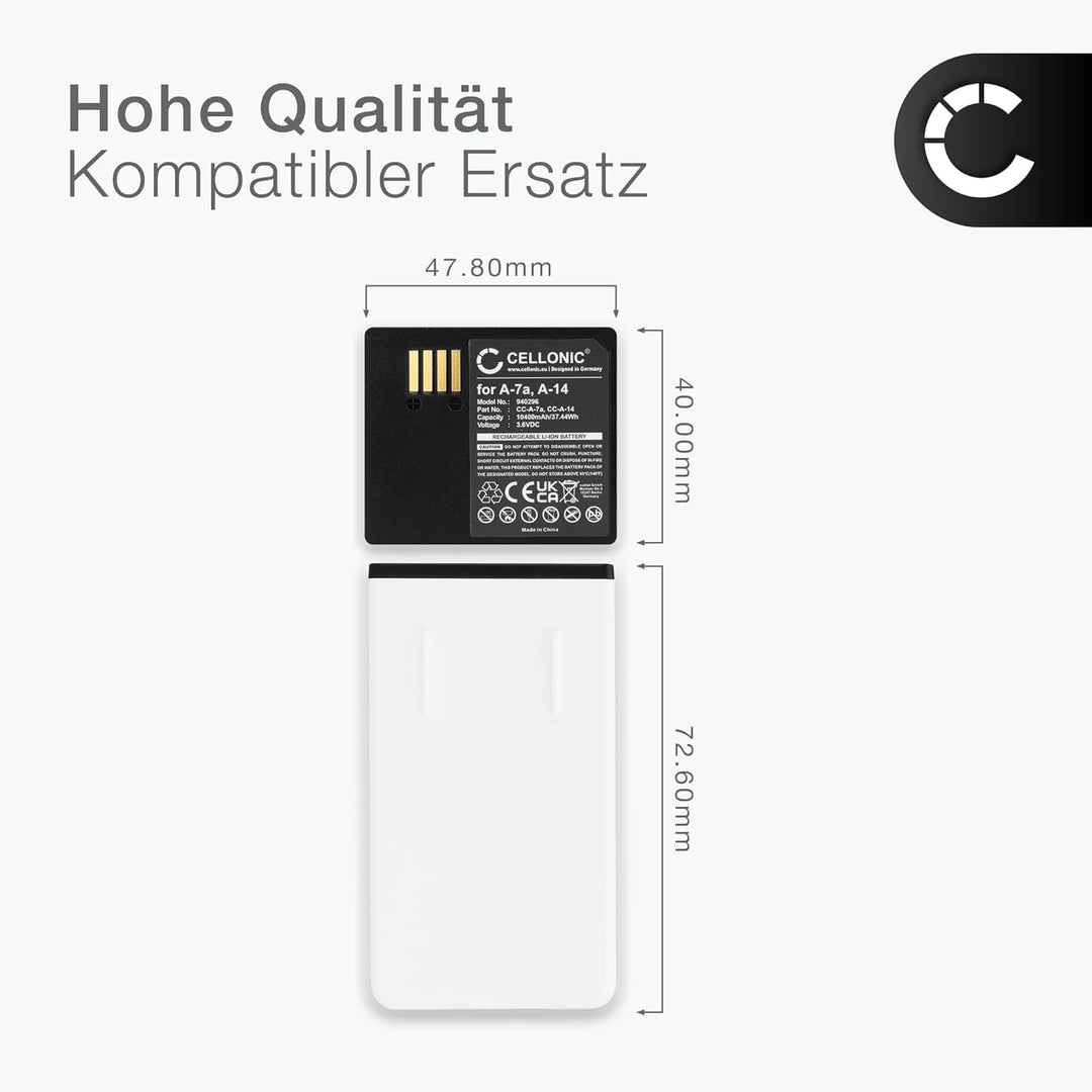 CELLONIC, Akku für Haustechnik, kompatibel mit Arlo Pro 3 Floodlight, Go 2, 4 XL, A-14, Ultra 2 (3.7