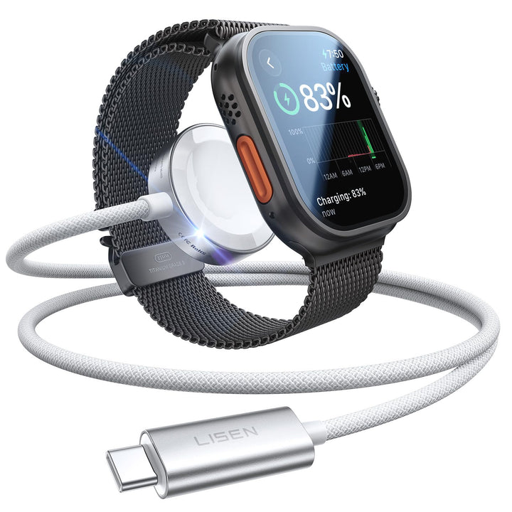 LISEN 5W für Apple Watch 11 Ladekabel USB C Schnellladekabel für Apple Watch Ultra 3, Smartwatch Lad