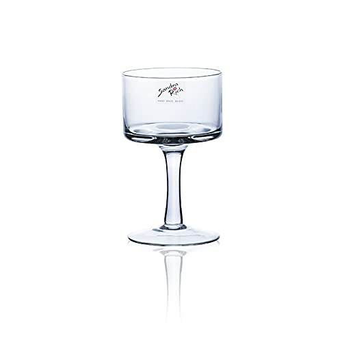 Sandra Rich 6er Set Kerzenhalter, Teelichthalter auf Fuss Glas H. 15cm D. 9cm
