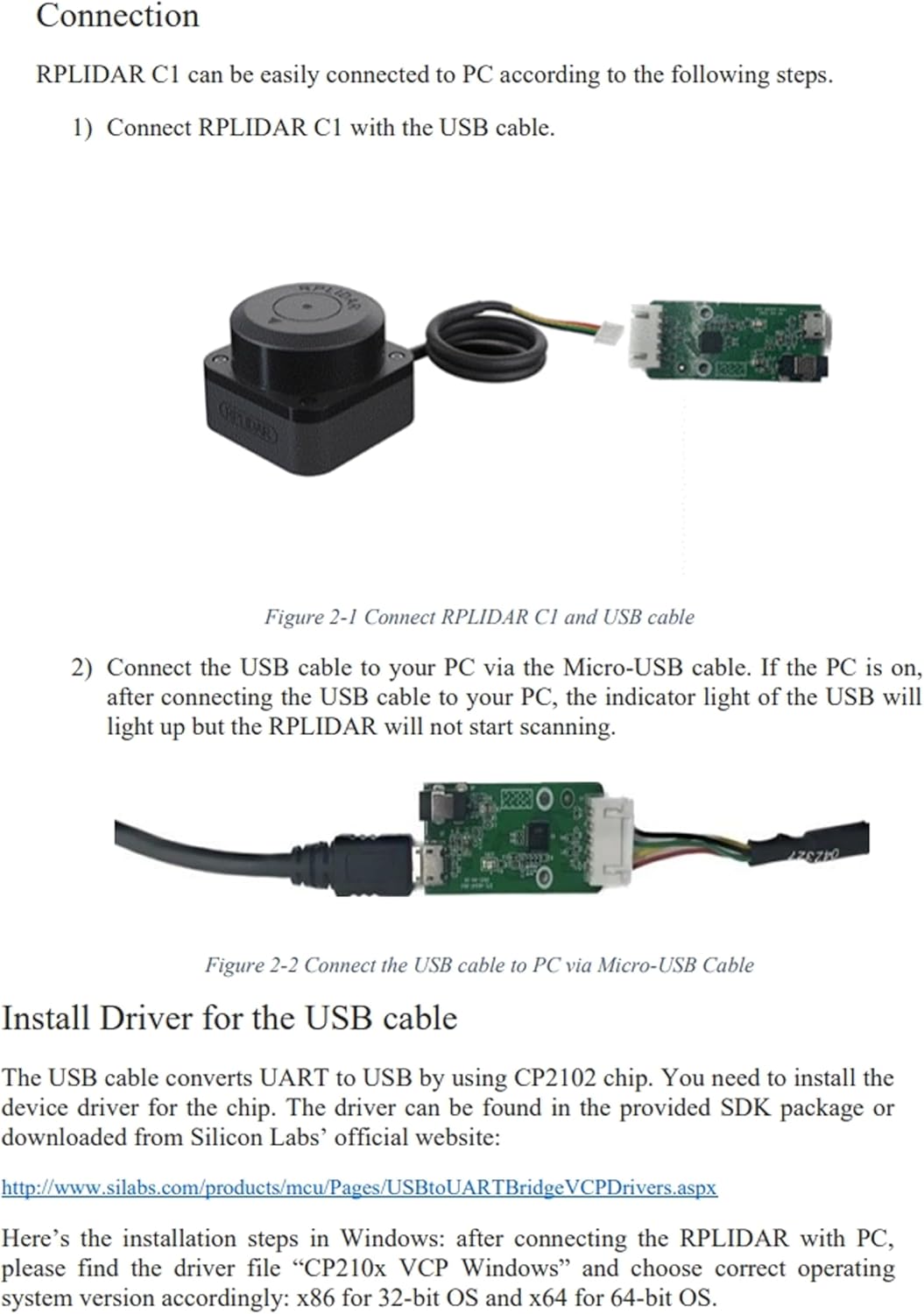 WayPonDEV RPLIDAR C1M1 360 Grad 2D Lidar Sensor, 12 Meter Scanning Radius Ranging Module Kit, SLAM R