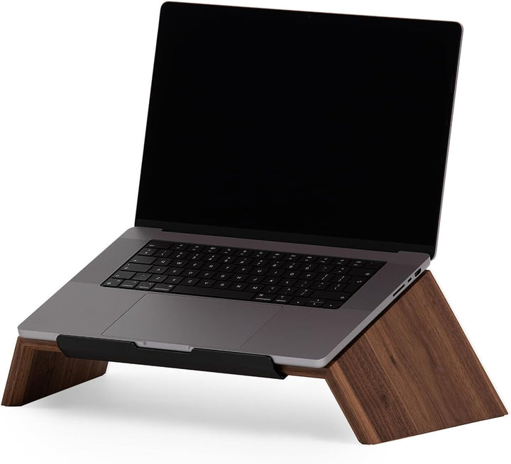 Oakywood - Laptop Ständer Holz - Notebook Stand - für Laptops 15-16", Hand Made, mit Metall Halterun