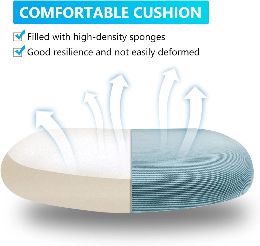 KERDOM Bürostuhl, Ergonomischer Schreibtischstuhl mit Klappbaren Armlehnen, 360° Drehstuhl Mesh Comp