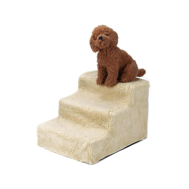 Hundetreppe Haustiertreppe Katzentreppe 3 Stufen 30 cm hoch kleine Plüschunterstütztes Kletterwerkze