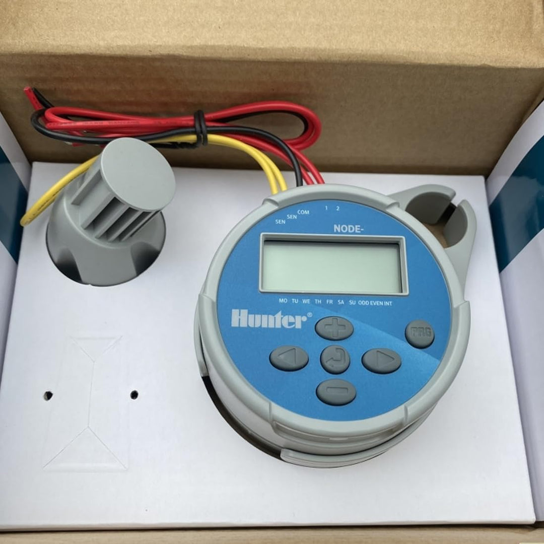 Hunter Node 400 4 Batteriestation 9 V | kabelloser autonomer Programmierer für 4 Stationen | Einfach