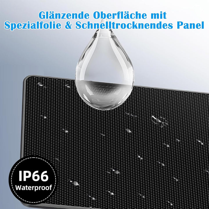 6W Solarladegerät für batteriebetriebene Ring-Türklingeln, 4m Ladekabel, Micro-USB & Type C & Gabel-