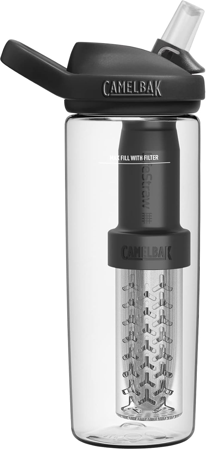 Camelbak Eddy+ gefiltert durch Lifestraw Water Bottle Natürlich Natürlich 600ML, Natürlich 600ML