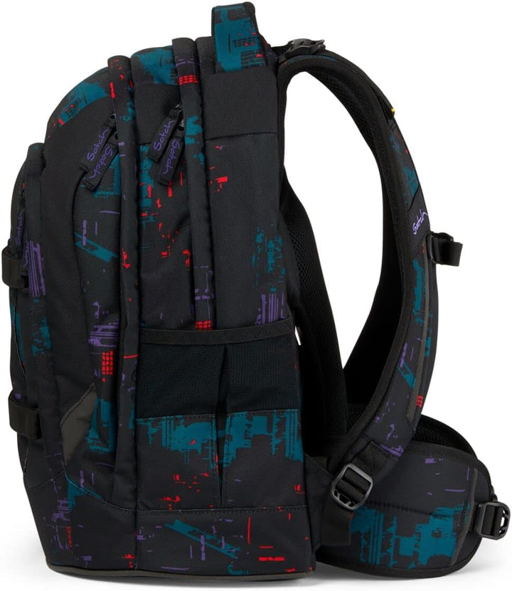 Satch Pack Pencil Slider Light Edition Schulrucksack Set 3tlg. mit Sportbeutel (Night Vision), Night