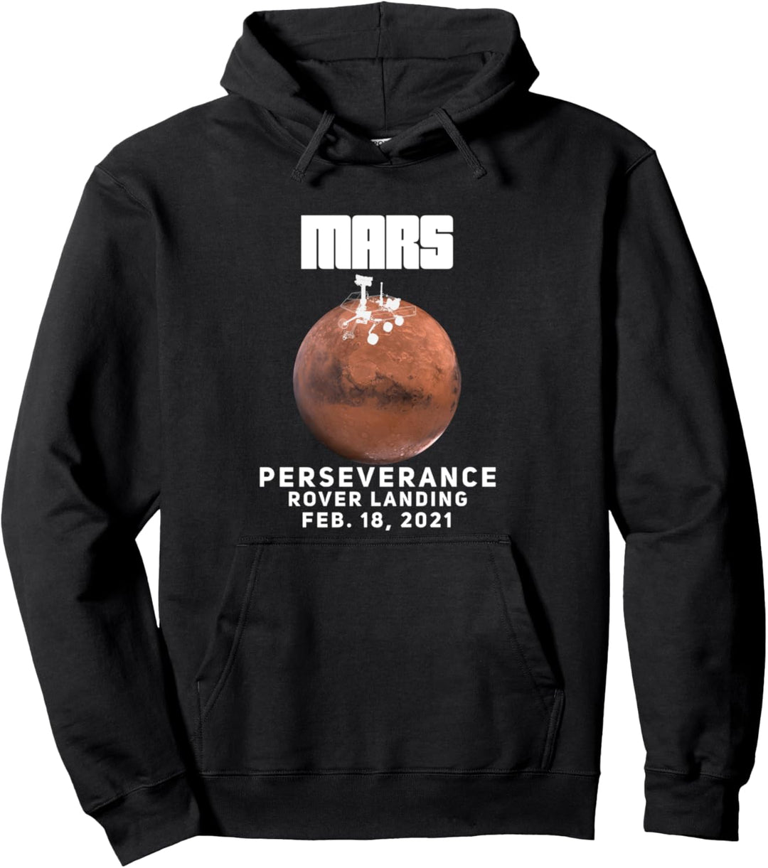 Mars Perseverance Rover Landing Pullover Hoodie