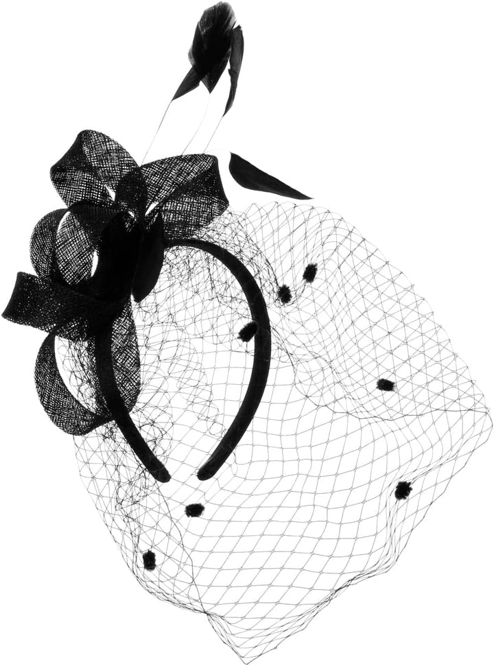 McBURN Dalenia Sinamay Fascinator Haarschmuck Kopfschmuck Damen - Made in Italy Frühling-Sommer - On