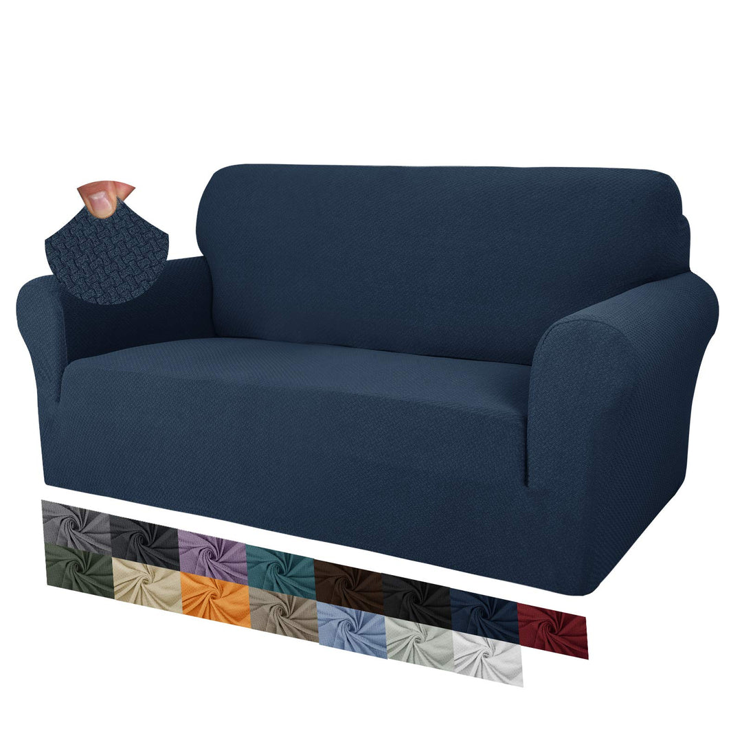MAXIJIN Creative Jacquard Couchbezüge für 2-Sitzer, Super Stretch rutschfeste Liebessitz Sofabezug f