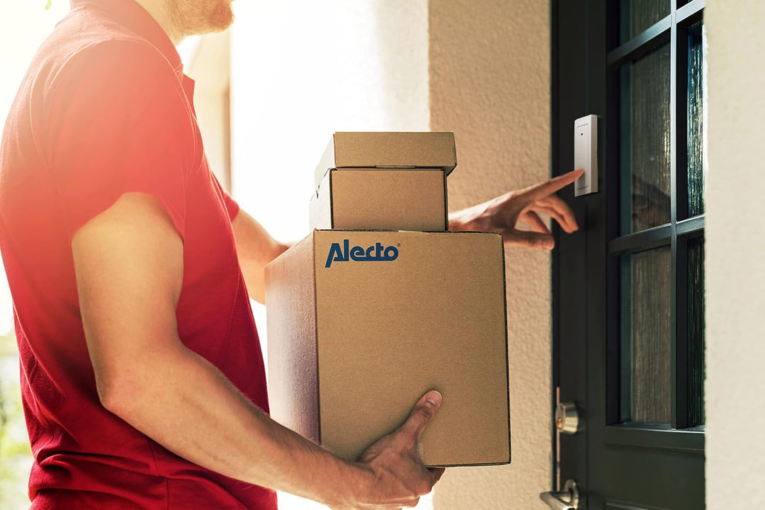 Alecto ADB30 Funk Türklingel - Kabellose kinetische Hausklingel - Batterielos - IP44 Wasserdicht - 3