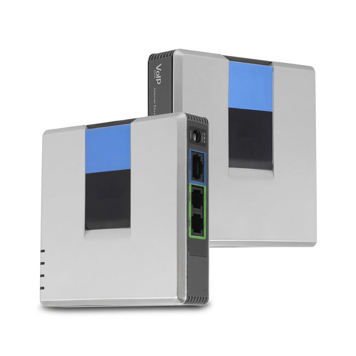 Adapter für Internet Telefone, VoIP Gateway Adapter für Internet Telefone mit 2 Anschlüssen, SIP-RJ4