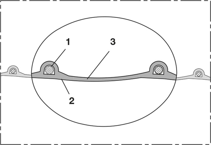 Mittelschwerer PU-Schlauch schwer entflammbar, Durchmesser 65 mm, 10 m, 53200650000-0000001000 65mm