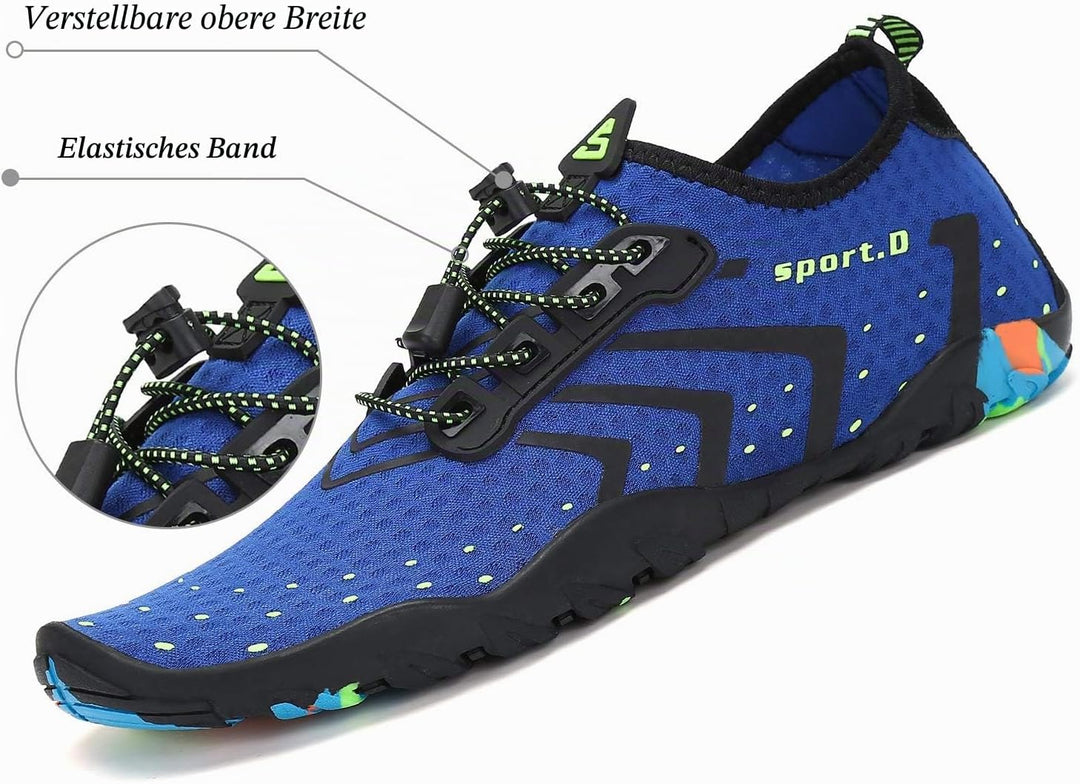 SAGUARO Badeschuhe für Herren Damen - 7/9 Drainagelöcher Schnelltrocknende rutschfest, Gr 35-48 40 E