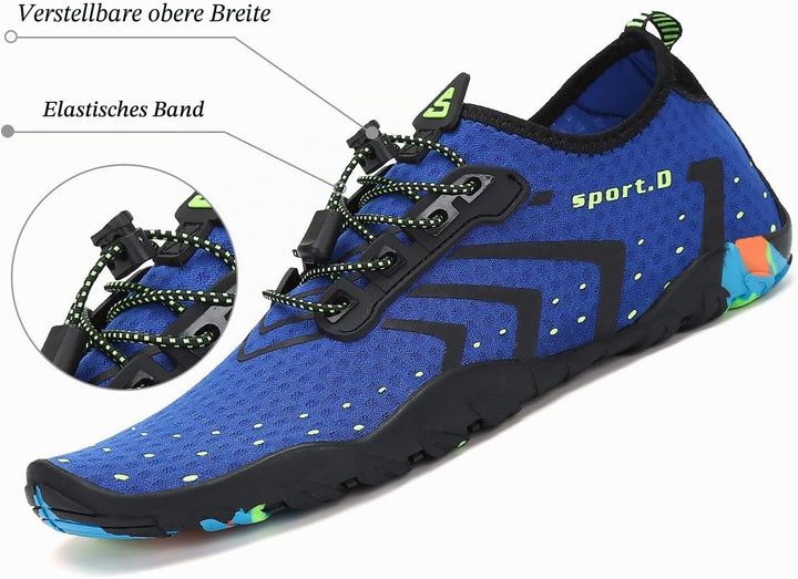 SAGUARO Badeschuhe für Herren Damen - 7/9 Drainagelöcher Schnelltrocknende rutschfest, Gr 35-48 40 E