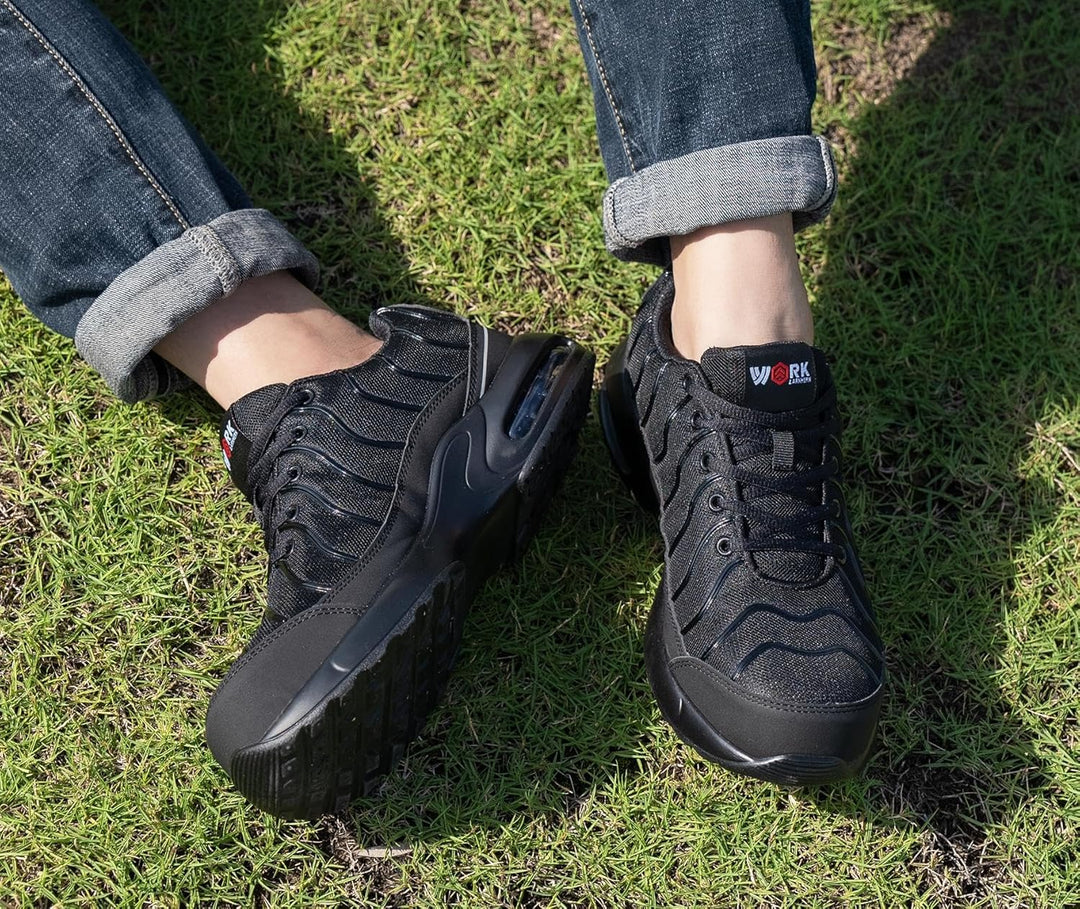 LARNMERN Sicherheitsschuhe Herren Leichte Arbeitsschuhe Herren rutschfeste Schutzschuhe Dämpfung Abr