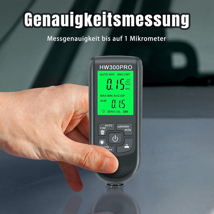 Digitales Schichtdickenmessgerät, Ultrahochpräzise Sonde, Lackmil Dickenmessgerät für die Messung de