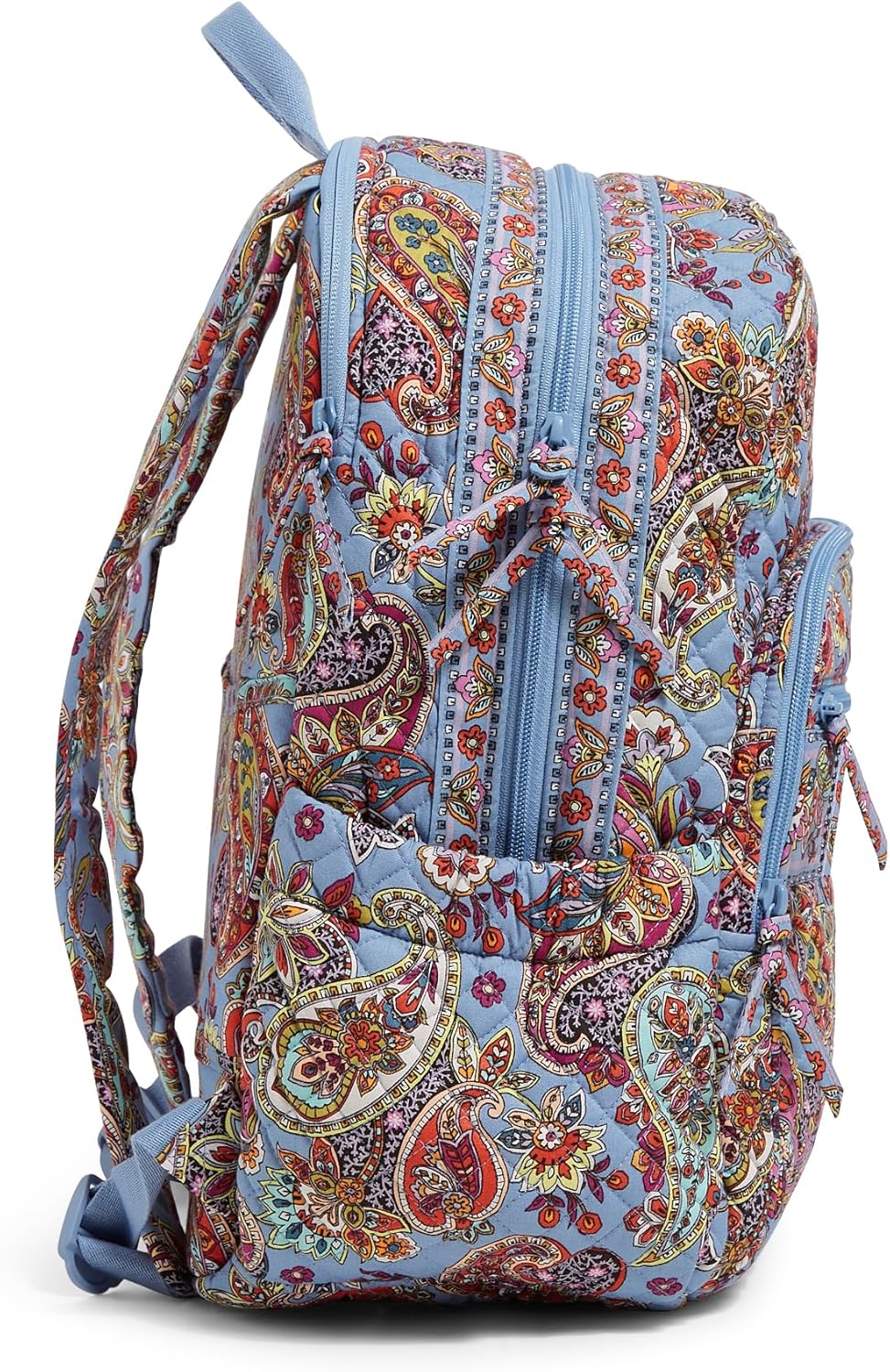 Vera Bradley Damen Campus-Rucksack aus Baumwolle Büchertasche, Provence Paisley, Einheitsgrösse Einh