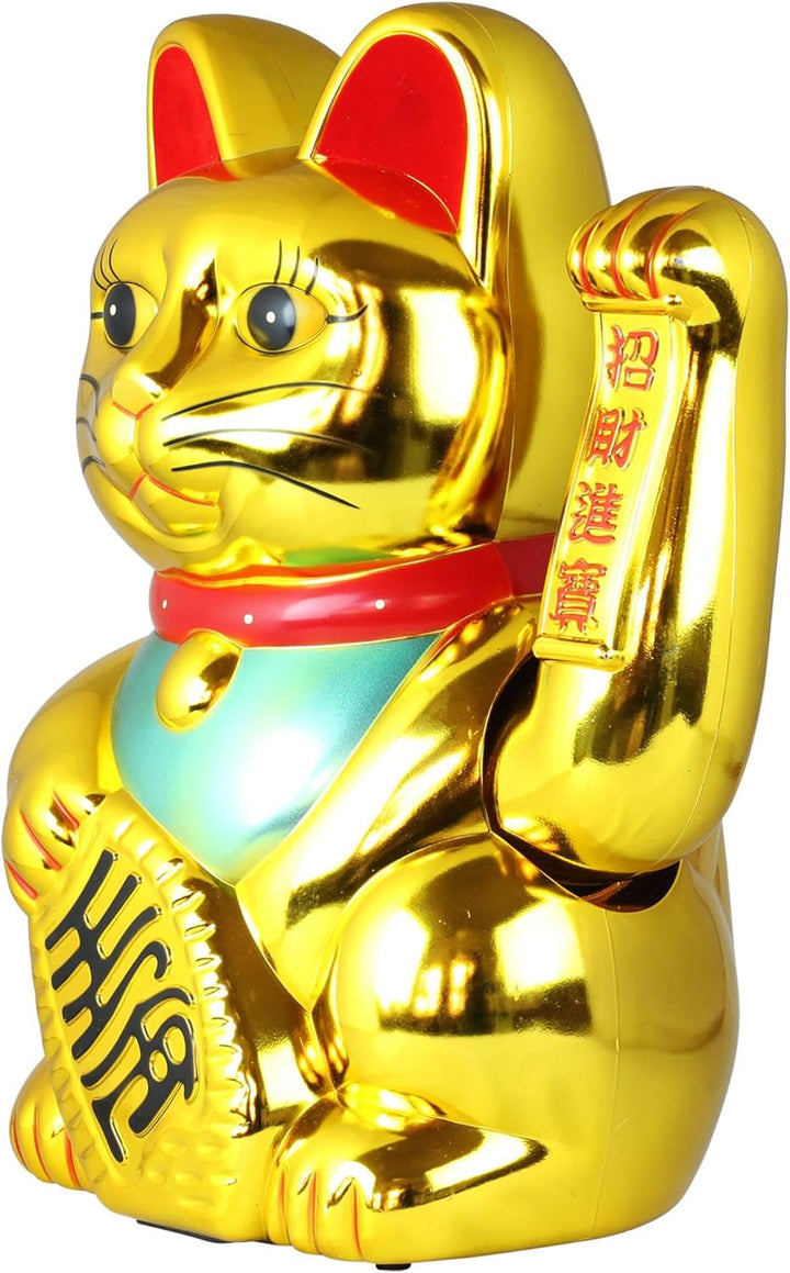 Freak Scene Glückskatze - Maneki-Neko - Winkekatze - 40 cm - Gold