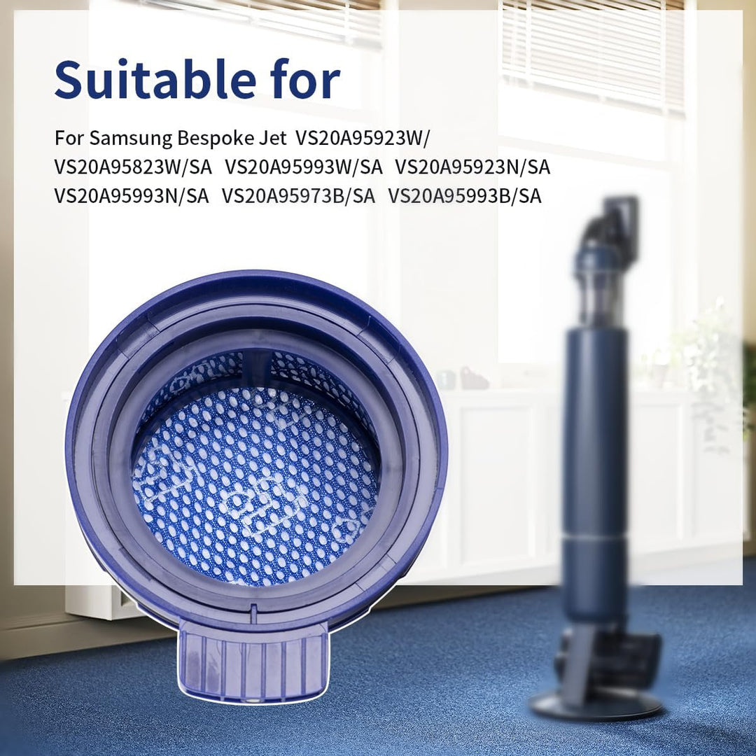 YanBan 4 Stück Ersatz-HEPA-Filter, kompatibel mit Samsung Bespoke Jet VS20A958FWN, VS20A95923B/AA St