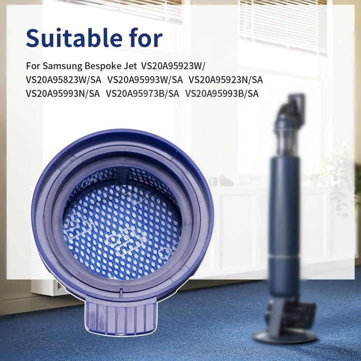 YanBan 4 Stück Ersatz-HEPA-Filter, kompatibel mit Samsung Bespoke Jet VS20A958FWN, VS20A95923B/AA St