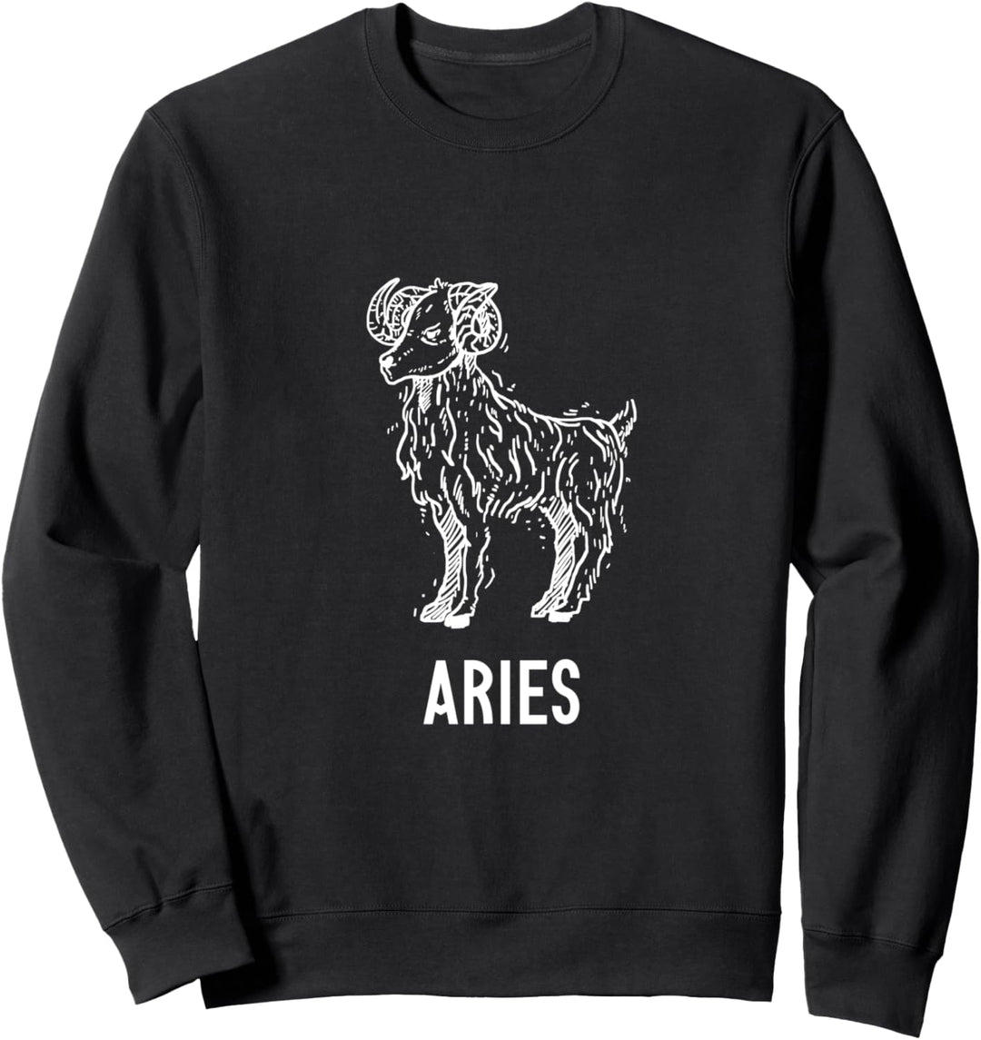 Widder Astrologie Geburtstags Geschenk Sternzeichen Sweatshirt